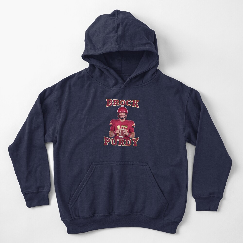 Down 'N Purdy #13 Brock Purdy Kids Pullover Hoodie for Sale by