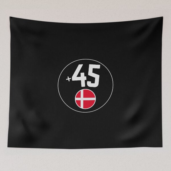 Item preview, DENMARK country code +45 badge designed and sold by LeddsoDello.