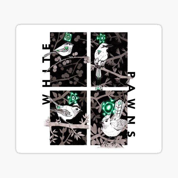 Survival Chess - White Pawns 2 Sticker