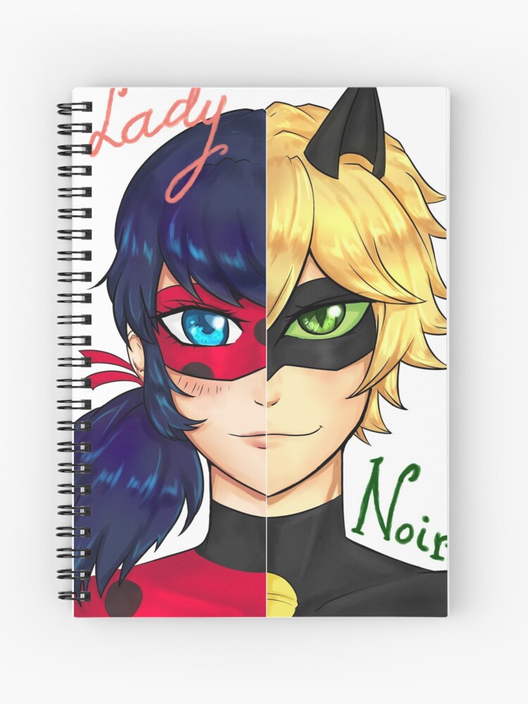 Miraculous Ladybug Chat Noir Spiral Notebook