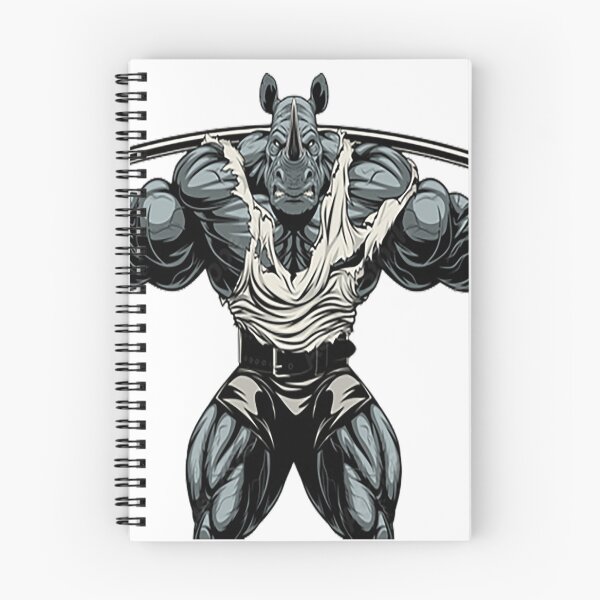 Item preview, rhinocéros squatting designed and sold by The Enthousiaste.