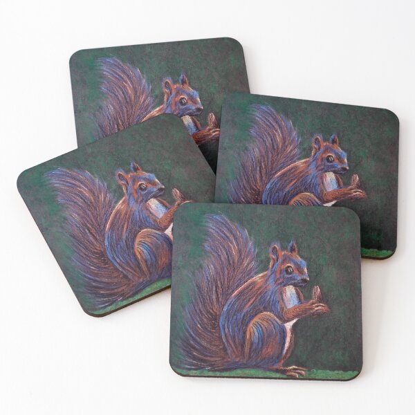 Item preview, Squirrel oil pastel drawing designed and sold by James Rhapsody.