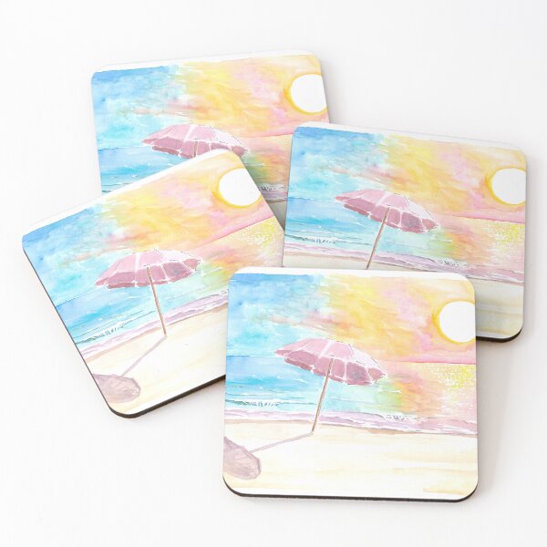 Item preview, Umbrella in the Sun with Seaview Waves and Shade designed and sold by artshop77.