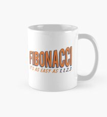Fibonacci It's as Easy as 1, 1, 2, 3 Mug