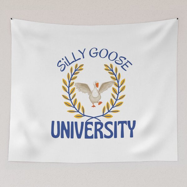Item preview, silly goose university, funny silly goose designed and sold by Itsforyou1.