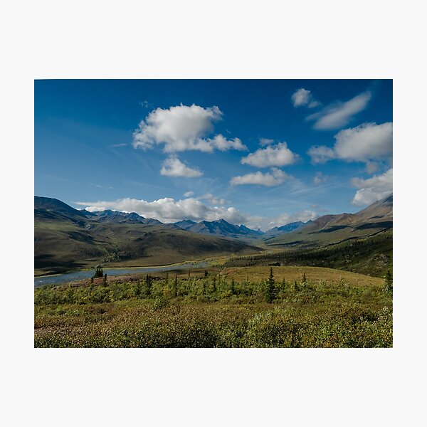 Subarctic valley Photographic Print
