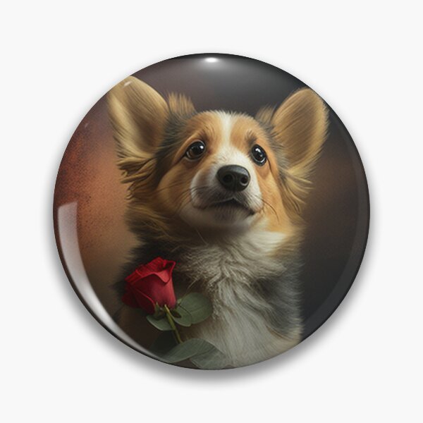 Item preview, Valentine Dog Corgi designed and sold by apuppyfeed.