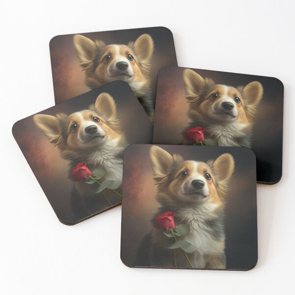 Aperçu de l'œuvre Saint-Valentin Chien Corgi créée et vendue par apuppyfeed.