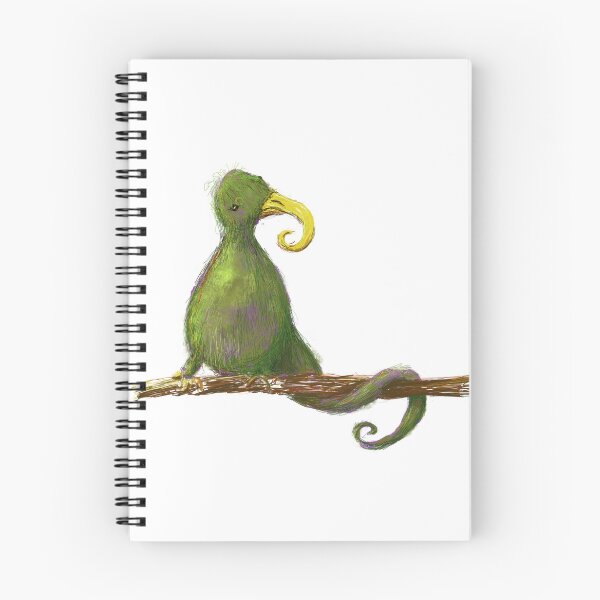 Item preview, Long Tailed Greenbird designed and sold by NinaBodenlosz.