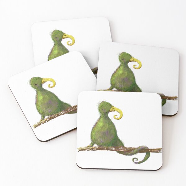 Item preview, Long Tailed Greenbird designed and sold by NinaBodenlosz.