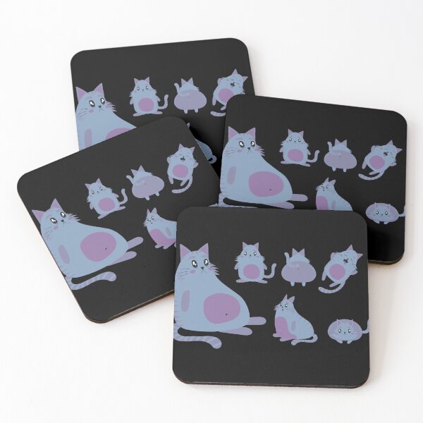 Item preview, Blue Cat Sticker Bundle designed and sold by AnimalsSpace.