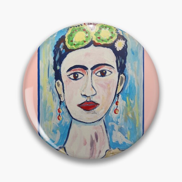 Item preview, Frida by Charlie Dingler (without border, coral pink version) designed and sold by CharlieDingler.