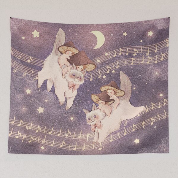 Item preview, Starlit Cat Adventure - Background  designed and sold by Fairydrop.