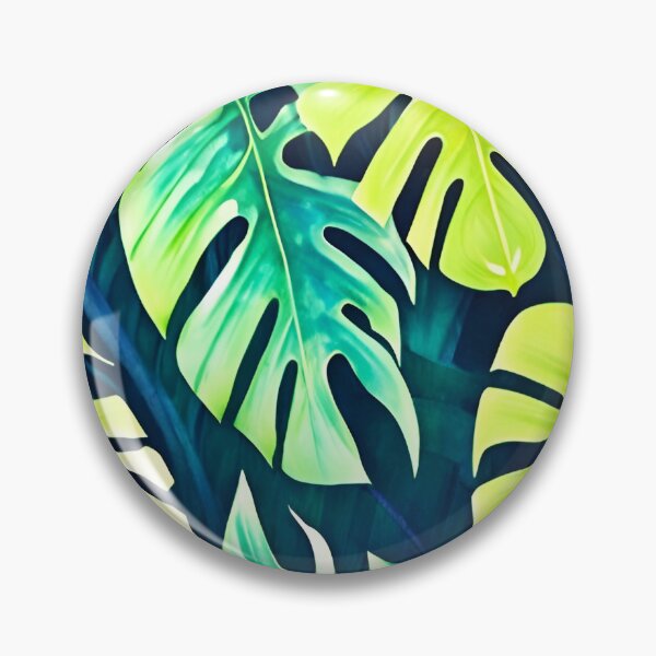 Item preview, Monstera Tropical Leaves Watercolor designed and sold by Ascooepics.