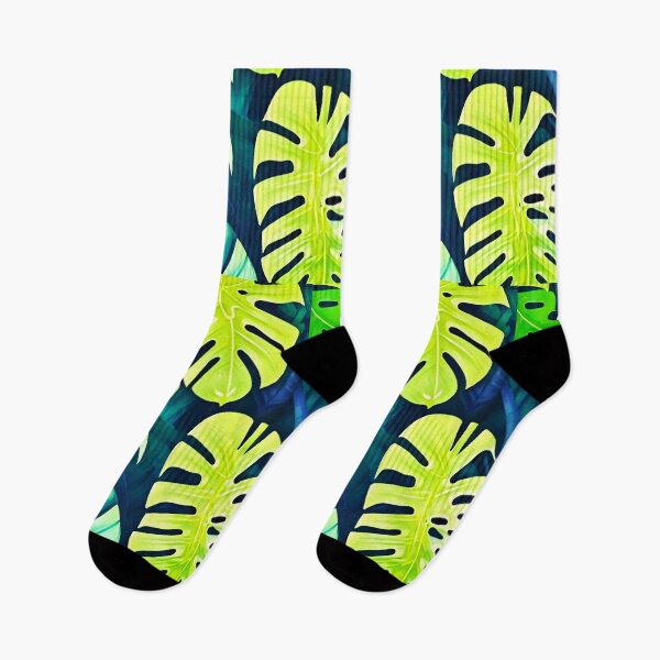 Item preview, Monstera Tropical Leaves Watercolor designed and sold by Ascooepics.