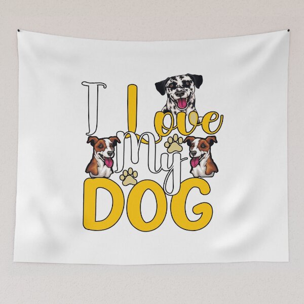 Item preview, I Love My Dog Essential Here designed and sold by BGRS.