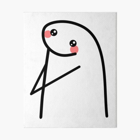 Flork in love meme | Art Board Print