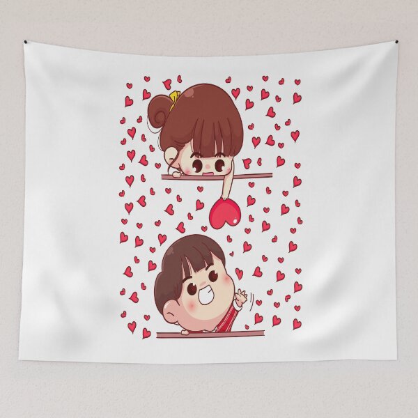 Item preview, Cute Boy Girl Valentine  designed and sold by Pixelish.