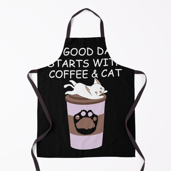 Item preview, Funny Black Cat A Good Day Starts With Coffe & Cat designed and sold by AnimalsSpace.