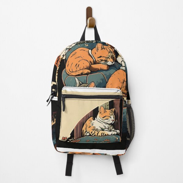 Item preview, Ukiyo-E Sleep Over Cat Party designed and sold by JCatDesign.