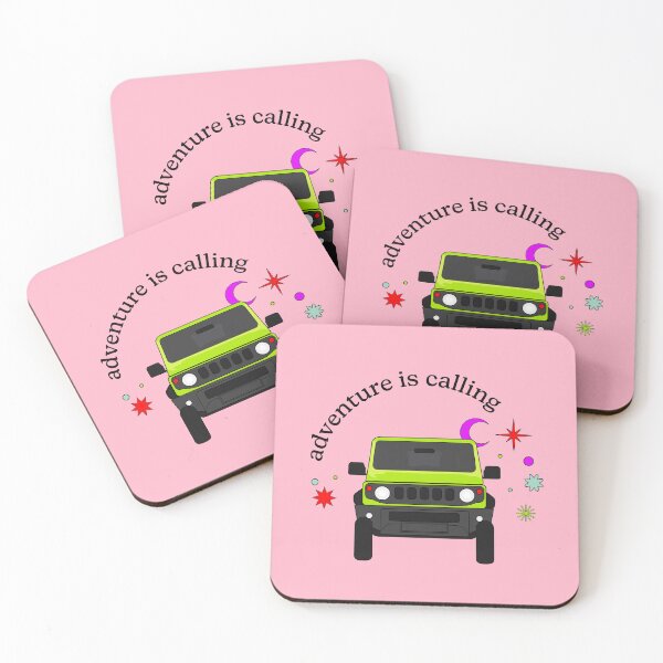 Item preview, Kinetic Yellow Suzuki Jimny | Adventure is Calling designed and sold by stoicjimny.