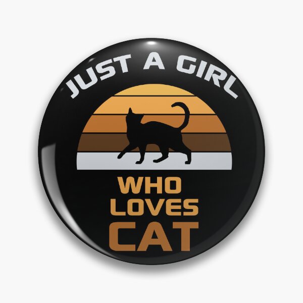 Item preview, Just a Girl Who Loves Cat Funny Black Cat designed and sold by AnimalsSpace.