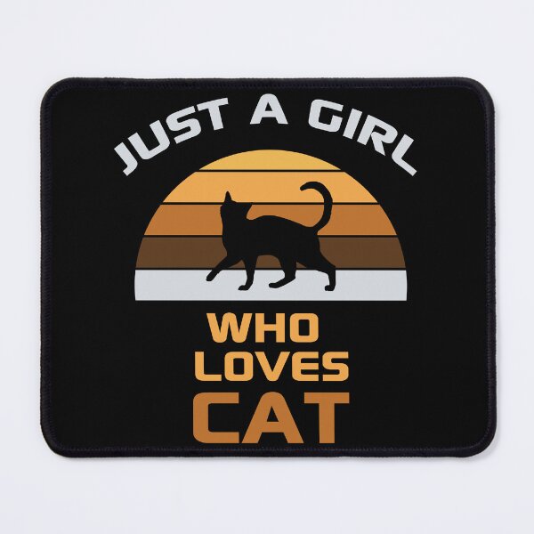 Item preview, Just a Girl Who Loves Cat Funny Black Cat designed and sold by AnimalsSpace.
