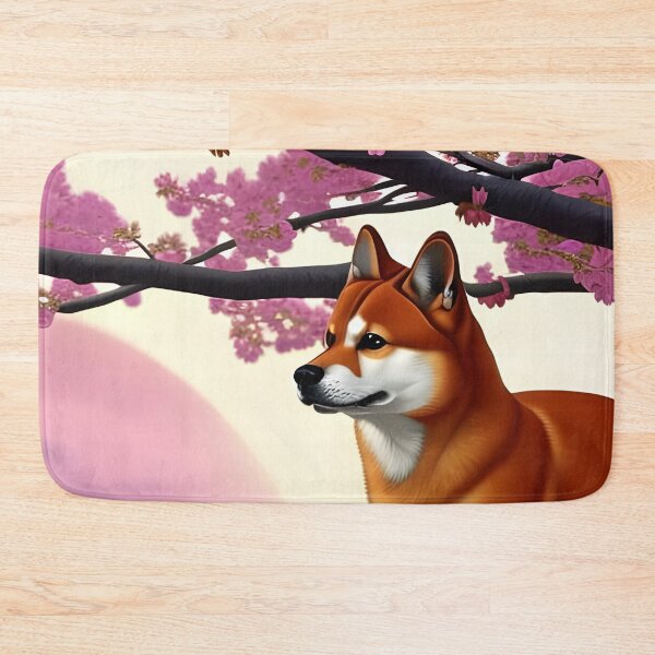 Item preview, Shiba Inu dog, cherry blossom tree, Ai Generated Art  designed and sold by ACC .