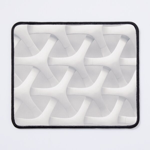 Item preview, geometric white color shapes seamless pattern designed and sold by afushk.