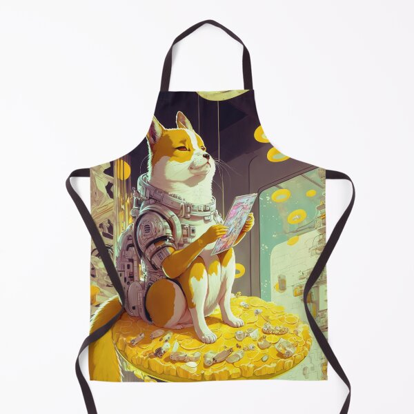 Item preview, Sitting Shiba Inu Astronaut on a flying throwing saucer mug designed and sold by osssoconcept.