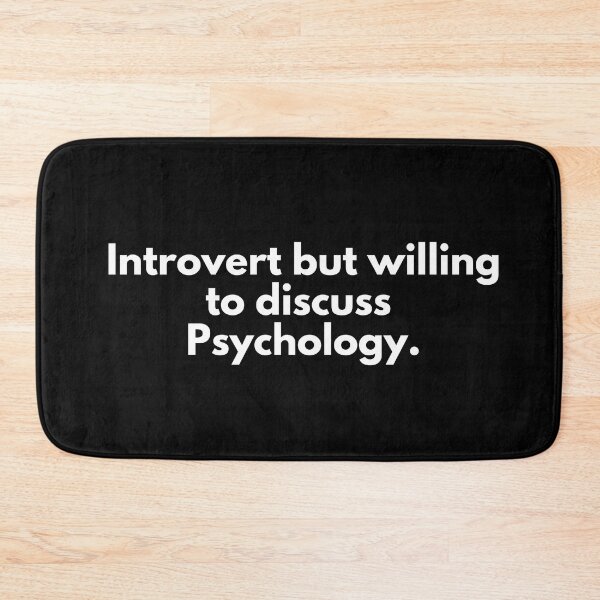 Item preview, Introvert but willing to discuss Psychology designed and sold by Johnquoteart.