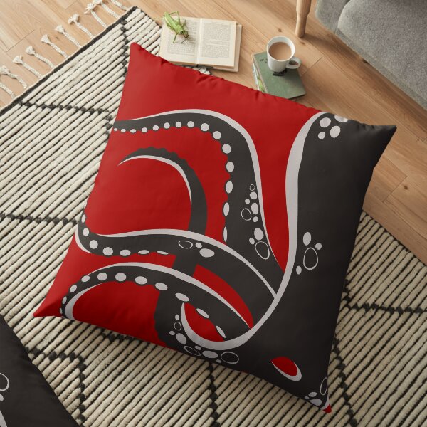 Put An Octopus On It! (grey) Floor Pillow