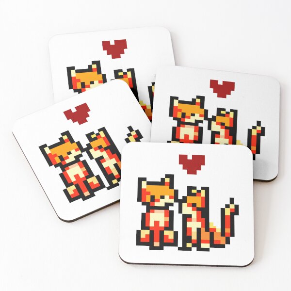 Item preview, Pixel Kitties in Love designed and sold by MeowMerch.