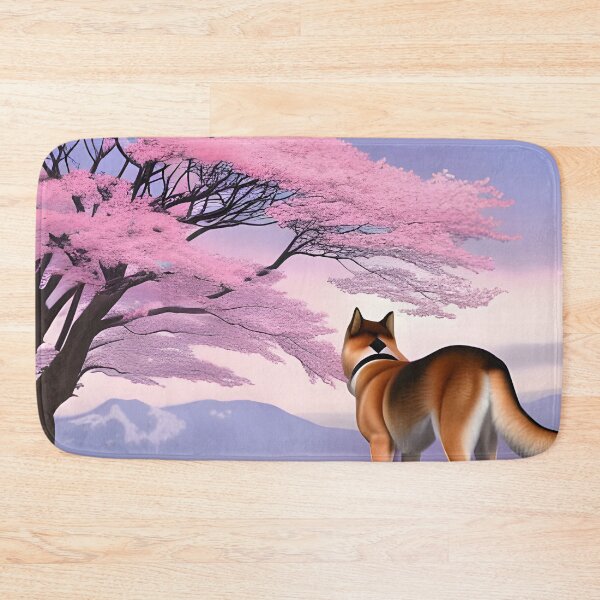 Item preview, Shiba Inu dog, cherry blossom tree 2, Ai Generated Art  designed and sold by ACC .