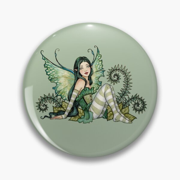 Item preview, Little Green Fairy designed and sold by AmyBrownArt.