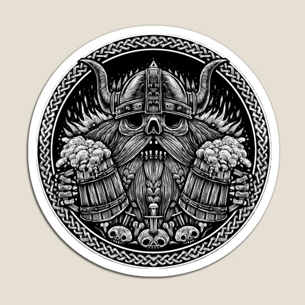 Viking Skull Magnet