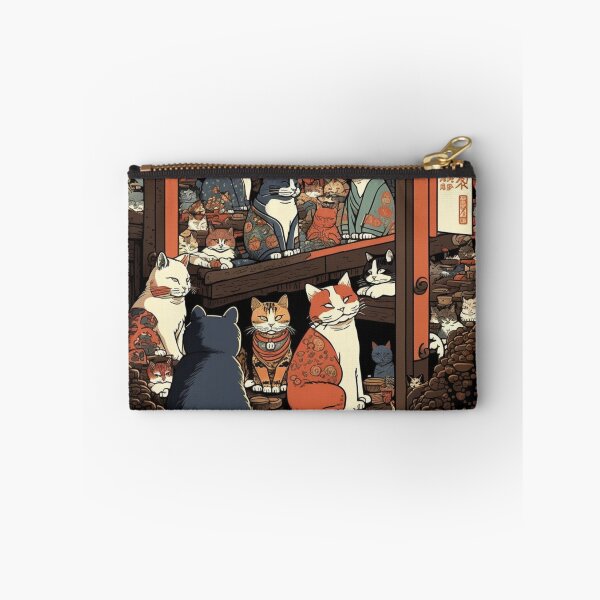 Item preview, Ukiyo-E Sleep Over Cat Party designed and sold by JCatDesign.