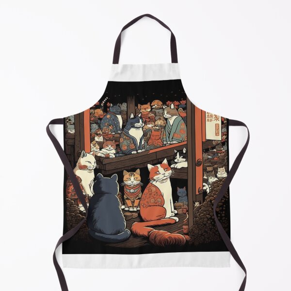 Item preview, Ukiyo-E Sleep Over Cat Party designed and sold by JCatDesign.