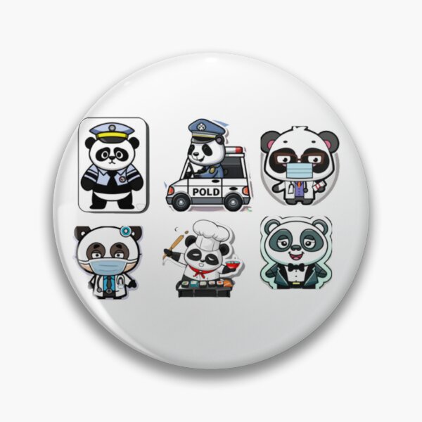 Item preview, Panda stickers  designed and sold by sweetiejojo.