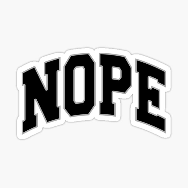 Item preview, Nope Typography Design designed and sold by Penaroma.