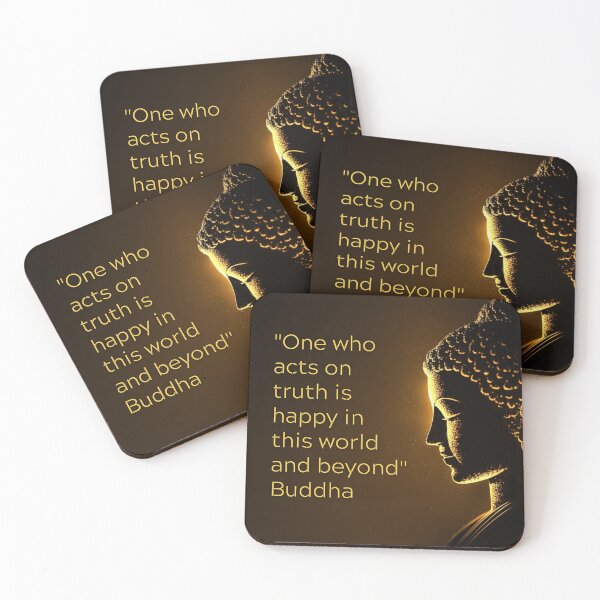 Item preview, Buddha - One who acts on truth is happy in this world and beyond designed and sold by RetComly.