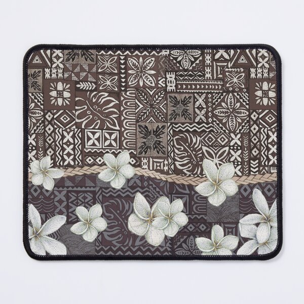 Item preview, Hawaiian Ulu and Plumeria Tapa Fusion designed and sold by J Marielle Designs.