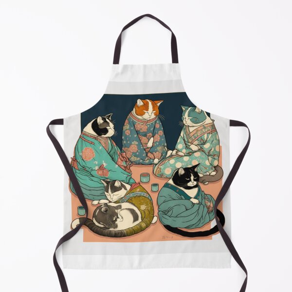 Item preview, Ukiyo-E Mafia Cat Party designed and sold by JCatDesign.