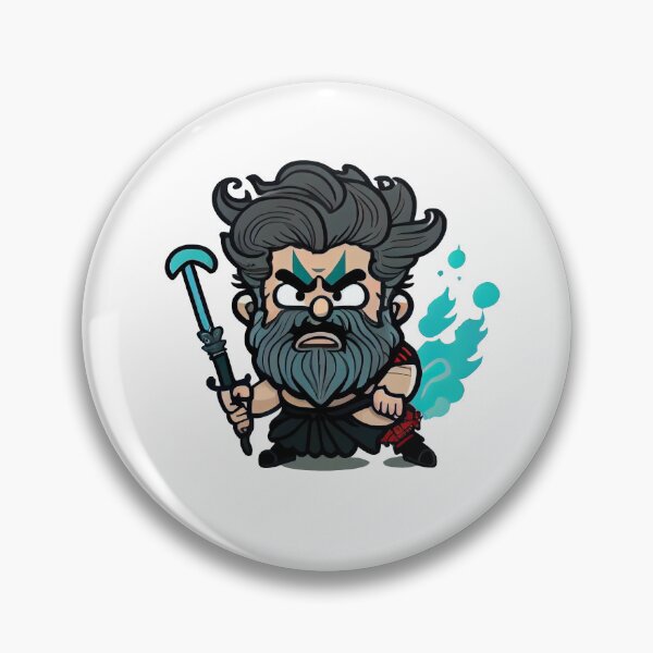Item preview, Cute illustration of the Greek God Hades designed and sold by JeClaDesign.