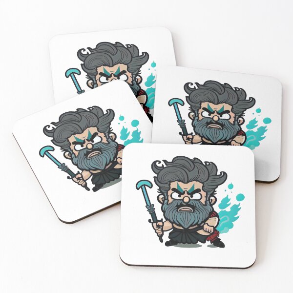 Item preview, Cute illustration of the Greek God Hades designed and sold by JeClaDesign.
