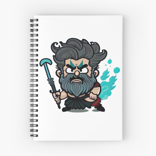 Item preview, Cute illustration of the Greek God Hades designed and sold by JeClaDesign.