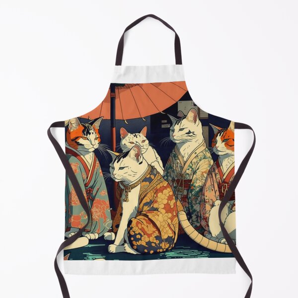 Item preview, Ukiyo-E Mafia Cat Party designed and sold by JCatDesign.