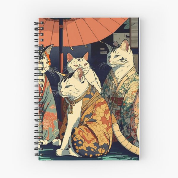 Item preview, Ukiyo-E Mafia Cat Party designed and sold by JCatDesign.