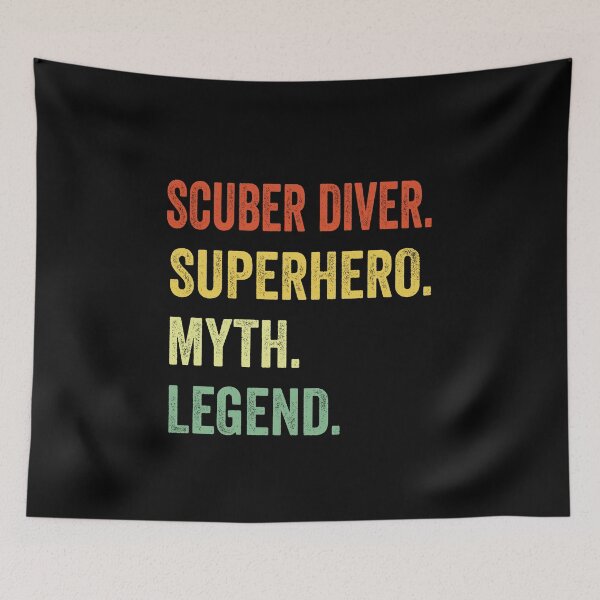 Item preview, Husband scuber diver Myth Legend, scuber diver Dad Tee for Husband, scuber diver Dad Father's Day Gift, scuber diver Dad Gift for Him designed and sold by Dogs Geeky⭐⭐⭐⭐⭐.