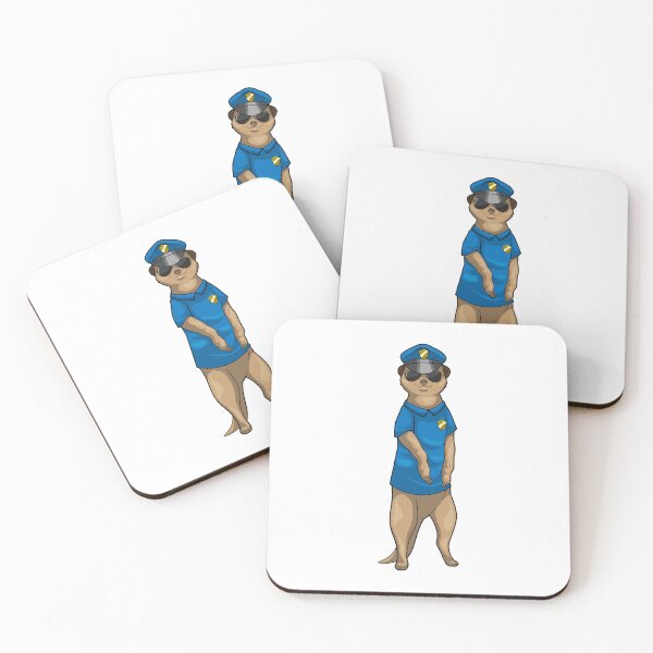 Item preview, Meerkat Cop Sunglasses Police designed and sold by Snabdesign84.